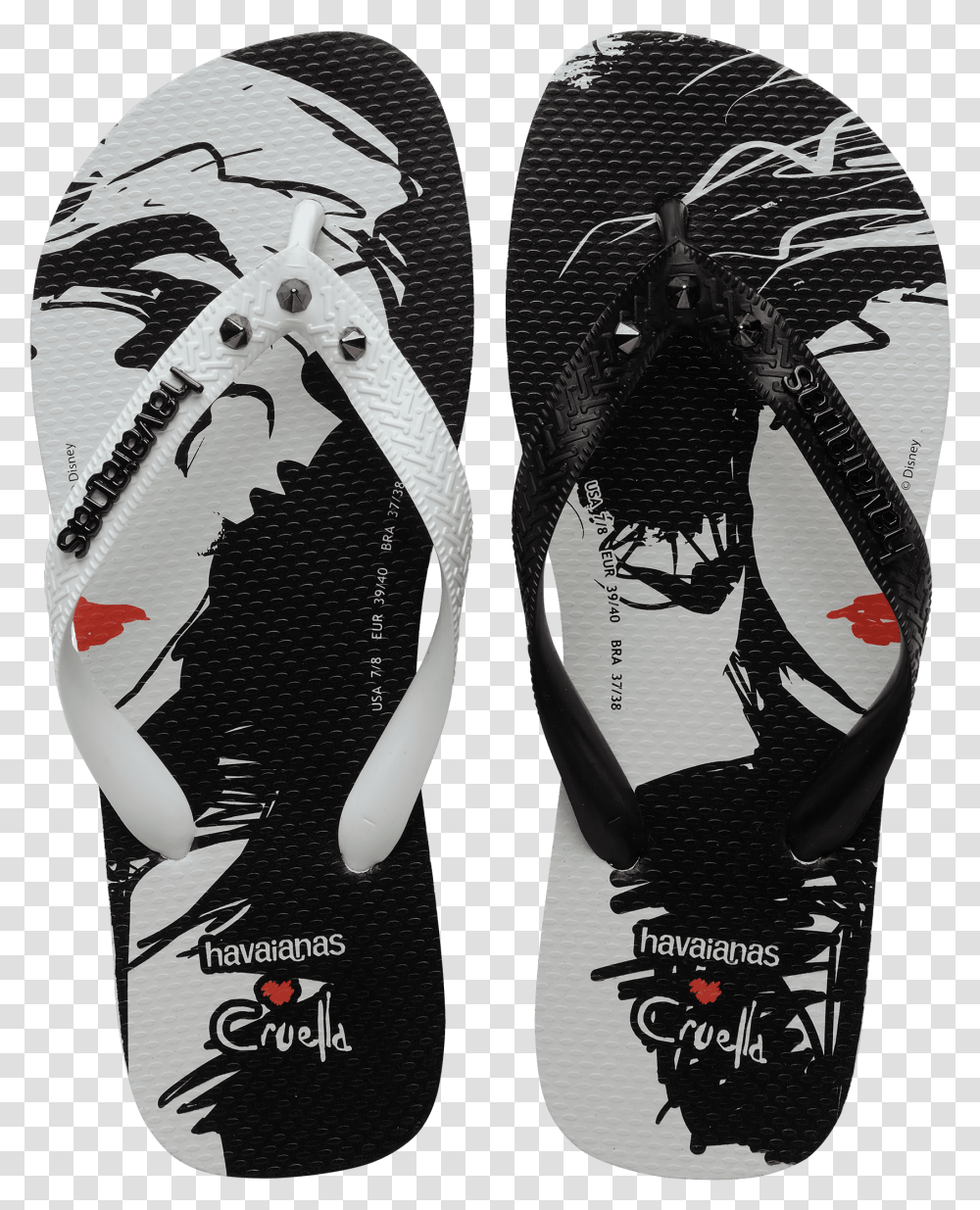 Strike A Pose With The New Cruella Merchandise Collections Havaianas Cruella, Clothing, Apparel, Footwear, Flip-Flop Transparent Png