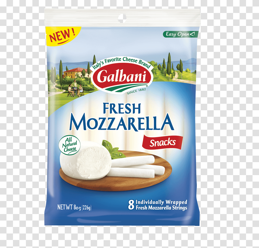 String Cheese Galbani Mozzarella, Person, Food, Plant, Mayonnaise Transparent Png