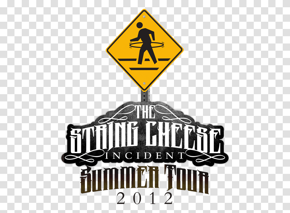 String Cheese Incident Summer Tour Hula Hoop Clip Art, Road Sign, Pedestrian, Logo Transparent Png