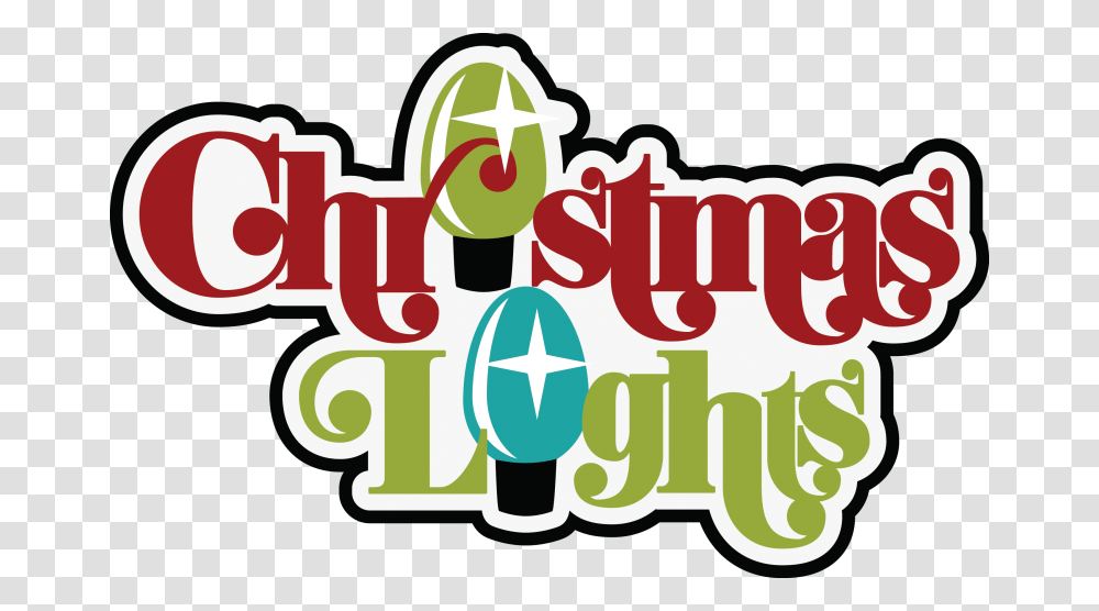 String Lights Clipart Christmas Scrapbook Lights, Label, Alphabet, Word Transparent Png