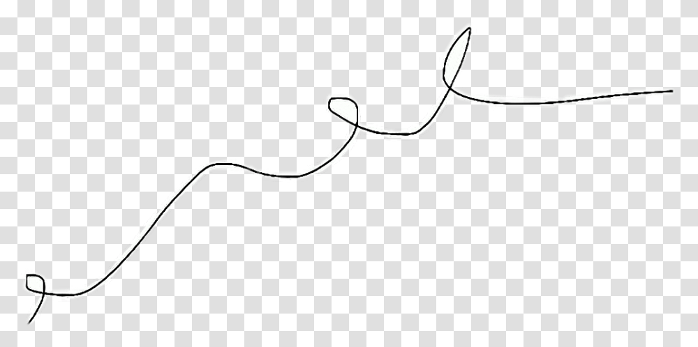 String Line Design Cute Simple Blackandwhite Line Art, Knot, Barbed Wire, Stencil Transparent Png