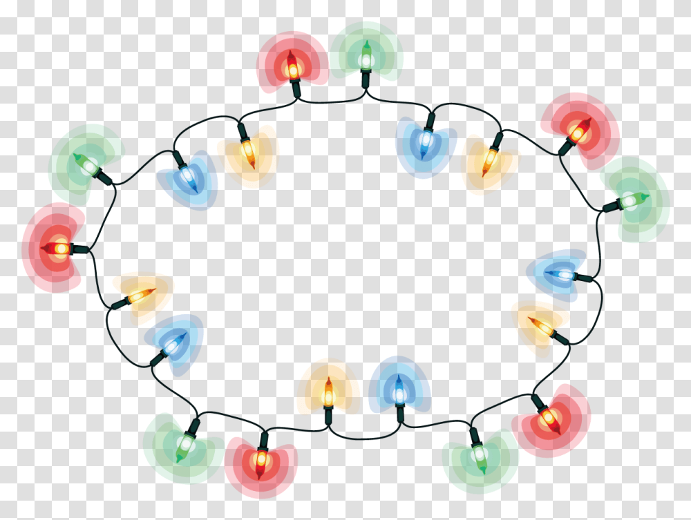 String Of Lights Clipart Christmas Lights Ring, Chandelier, Lamp, Accessories Transparent Png