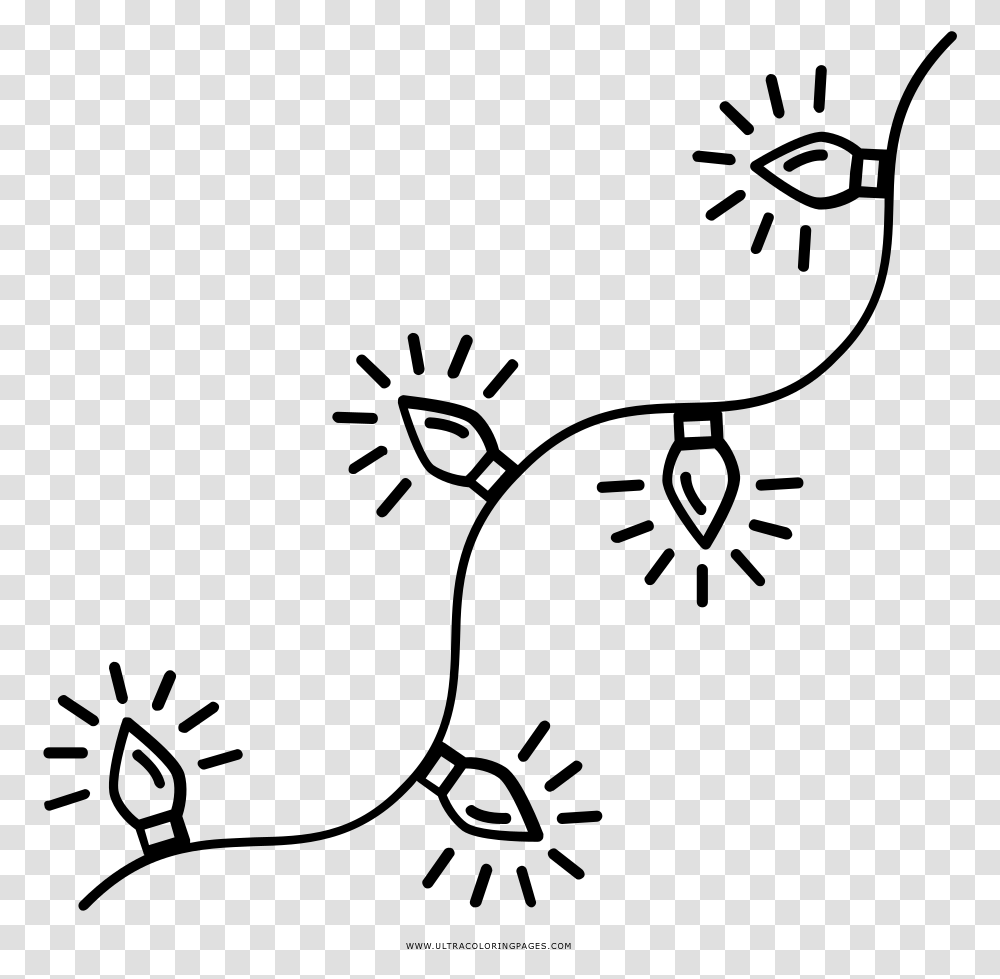 String Of Lights String Of Lights Coloring Page, Gray, World Of Warcraft Transparent Png