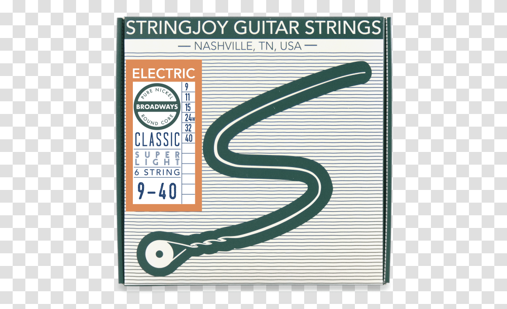 Stringjoy Broadway Super Light Gauge Packaging 10 Gauge Electric Strings, Label, Paper, Sticker Transparent Png