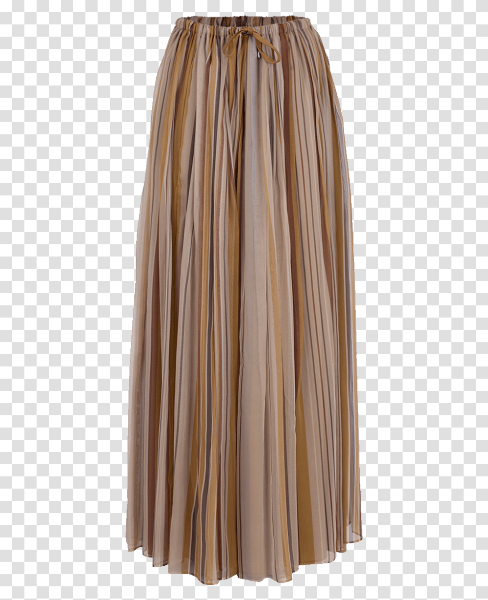 Stripe Chiffon Drawstring Maxi Skirt A Line, Female, Evening Dress, Robe Transparent Png