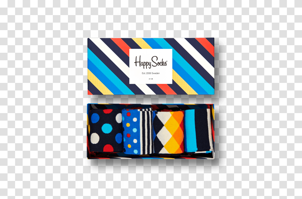 Stripe Gift Box Happy Socks, Label, Accessories, Accessory Transparent Png