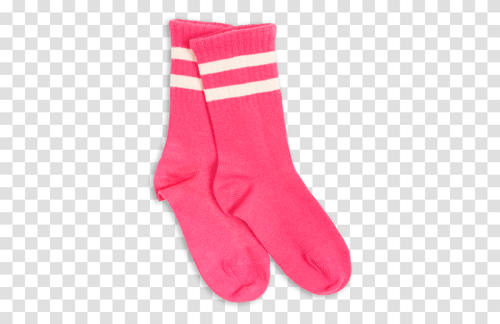 Stripe Junior Socks Pink Socks, Apparel, Shoe, Footwear Transparent Png