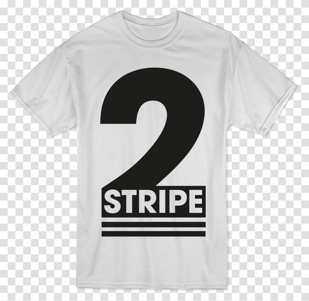 Stripe Logo White Number, Clothing, Apparel, T-Shirt, Text Transparent Png