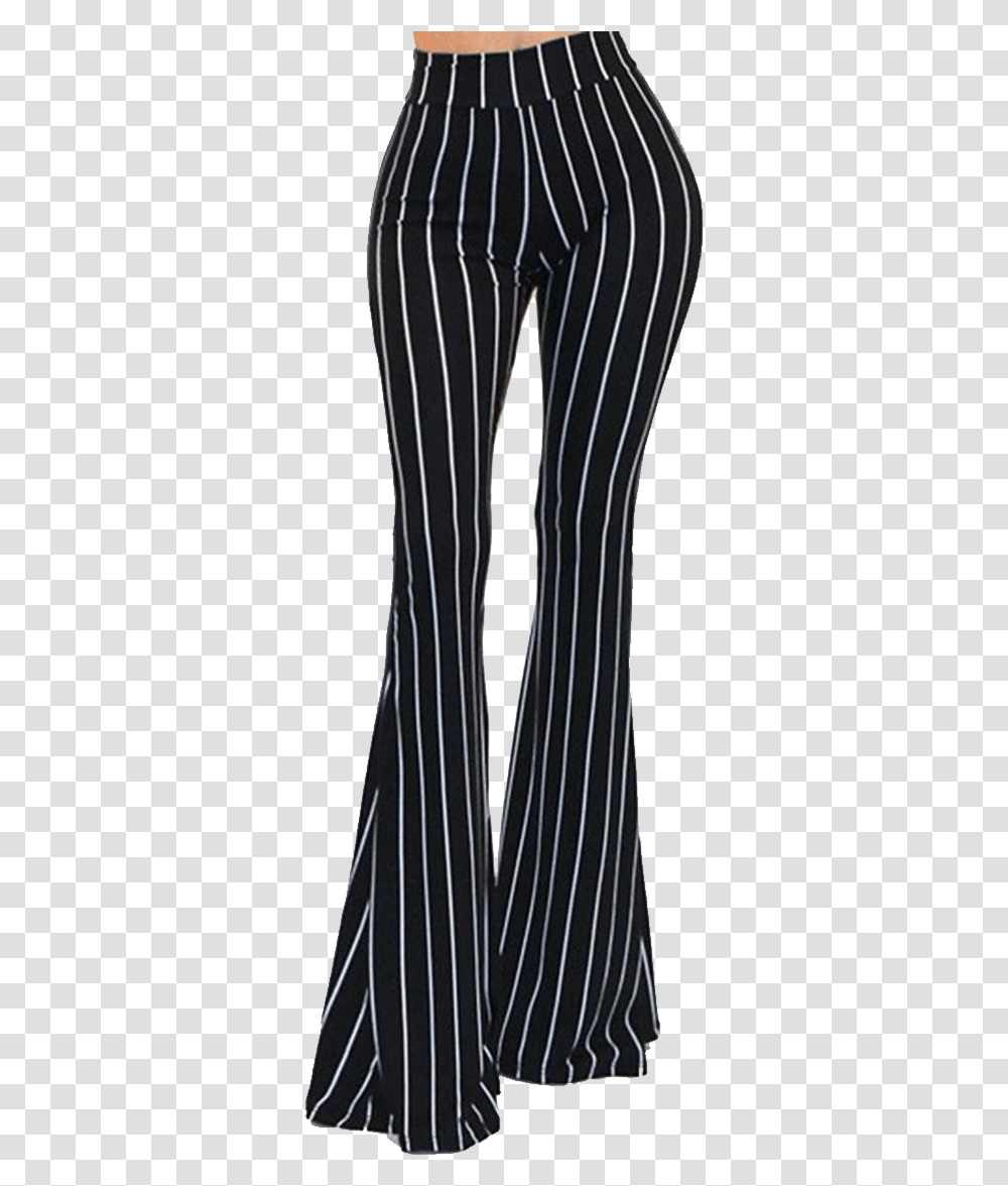Striped Bell Bottom Leggings, Pants, Apparel, Tights Transparent Png
