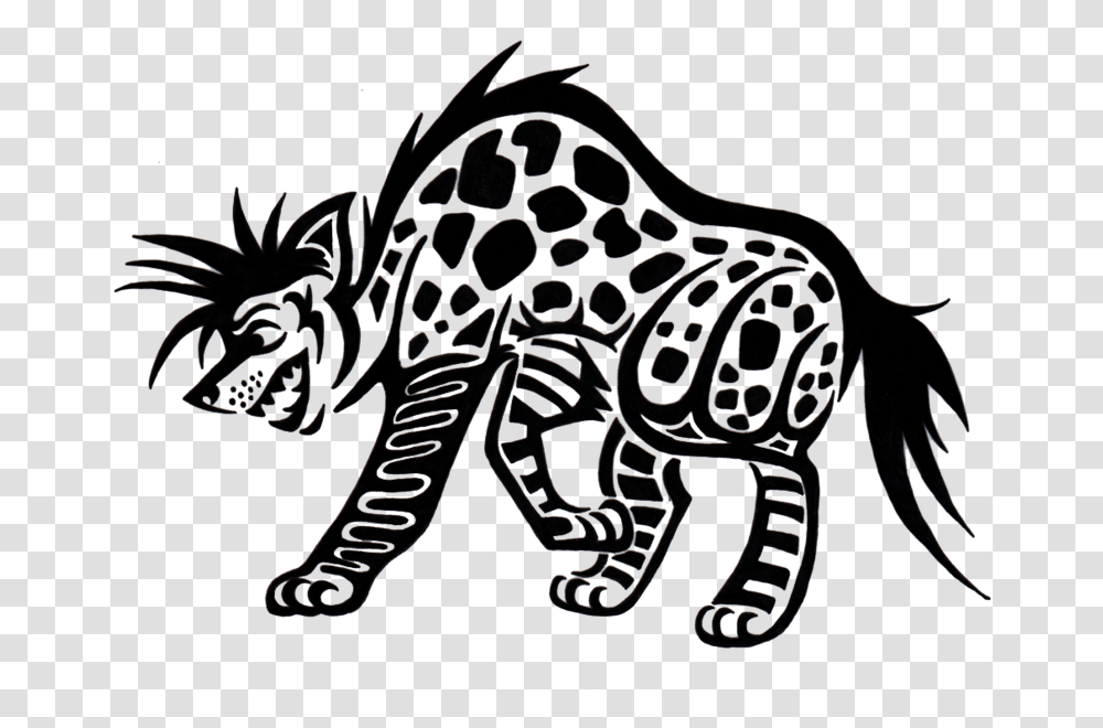 Striped Hyena Tattoo, Pattern Transparent Png