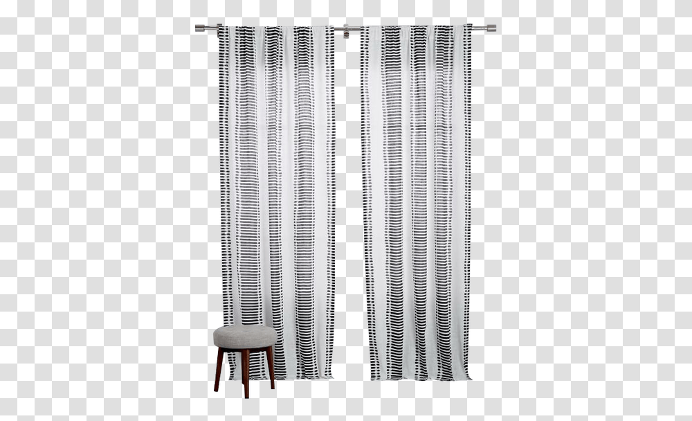 Striped Ikat Curtain Slate 108 West Elm Striped Ikat Curtain, Rug, Book, Home Decor, Shower Curtain Transparent Png