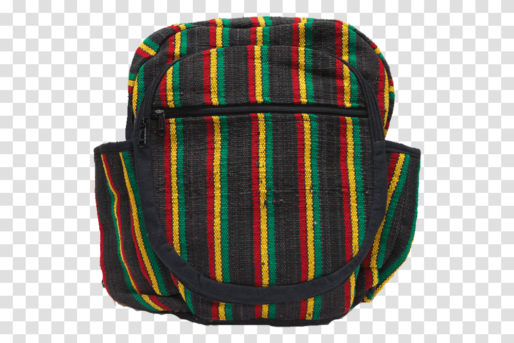 Striped Rasta Backpack, Apparel, Cushion, Vegetation Transparent Png
