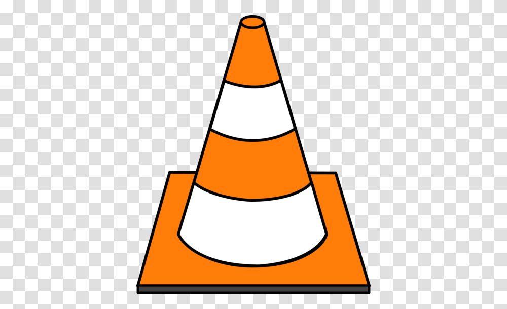 Striped Traffic Cone Transparent Png