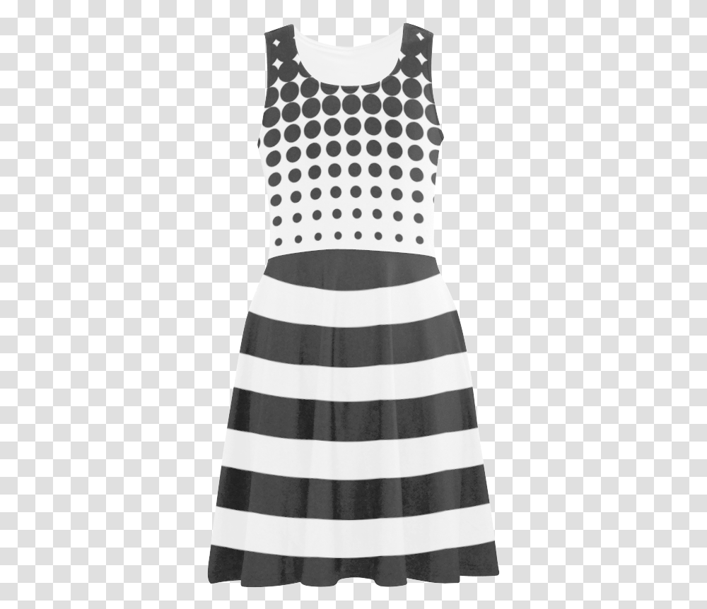 Stripes And Halftone By Artformdesigns Atalanta Sundress Day Dress, Apparel, Female, Woman Transparent Png