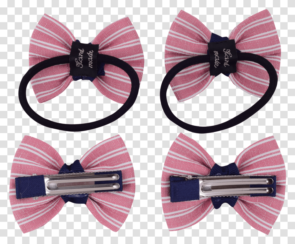 Stripes Bow Hair Accessory Set, Tie, Accessories, Necktie, Bow Tie Transparent Png
