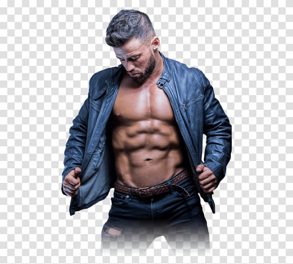 Stripper Andrew Barechested, Person, Human, Jacket, Coat Transparent Png