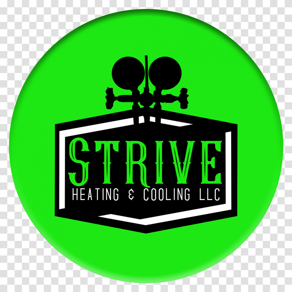 Strive Heating And Cooling York County Service Areas In Emblem, Text, Word, Logo, Symbol Transparent Png