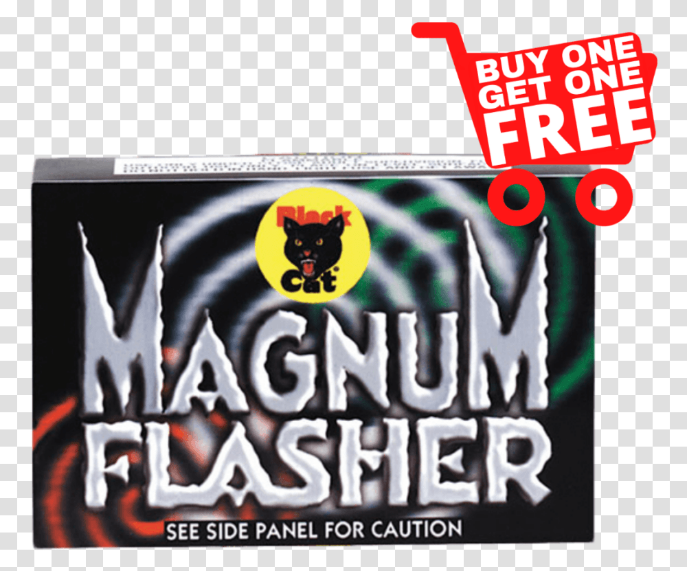 Strobe Light Magnum Flasher - Discount Fireworks Superstore Black Cat, Pet, Mammal, Animal, Pac Man Transparent Png