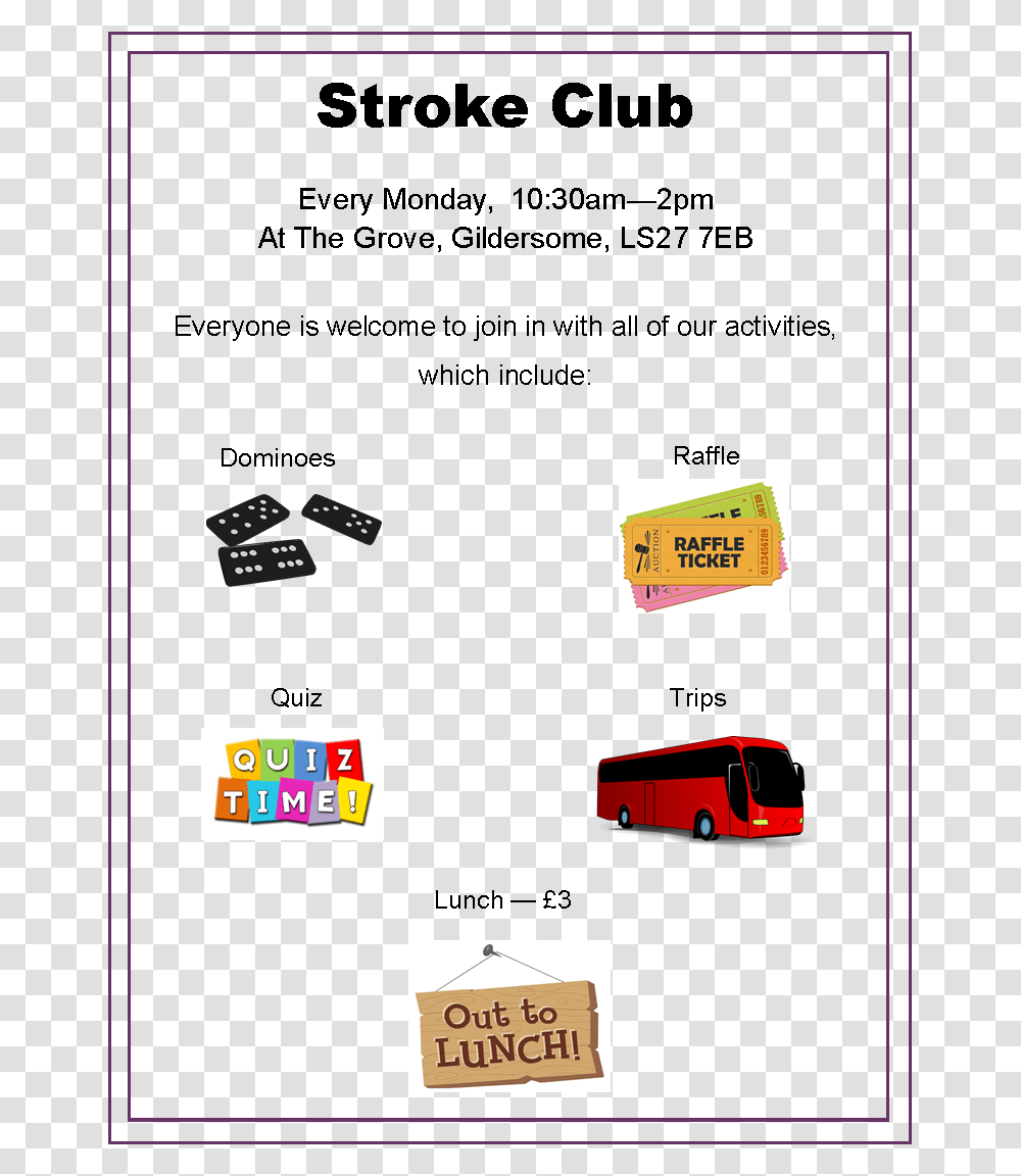 Stroke Club Out To Lunch Sign, Poster, Advertisement, Flyer, Paper Transparent Png