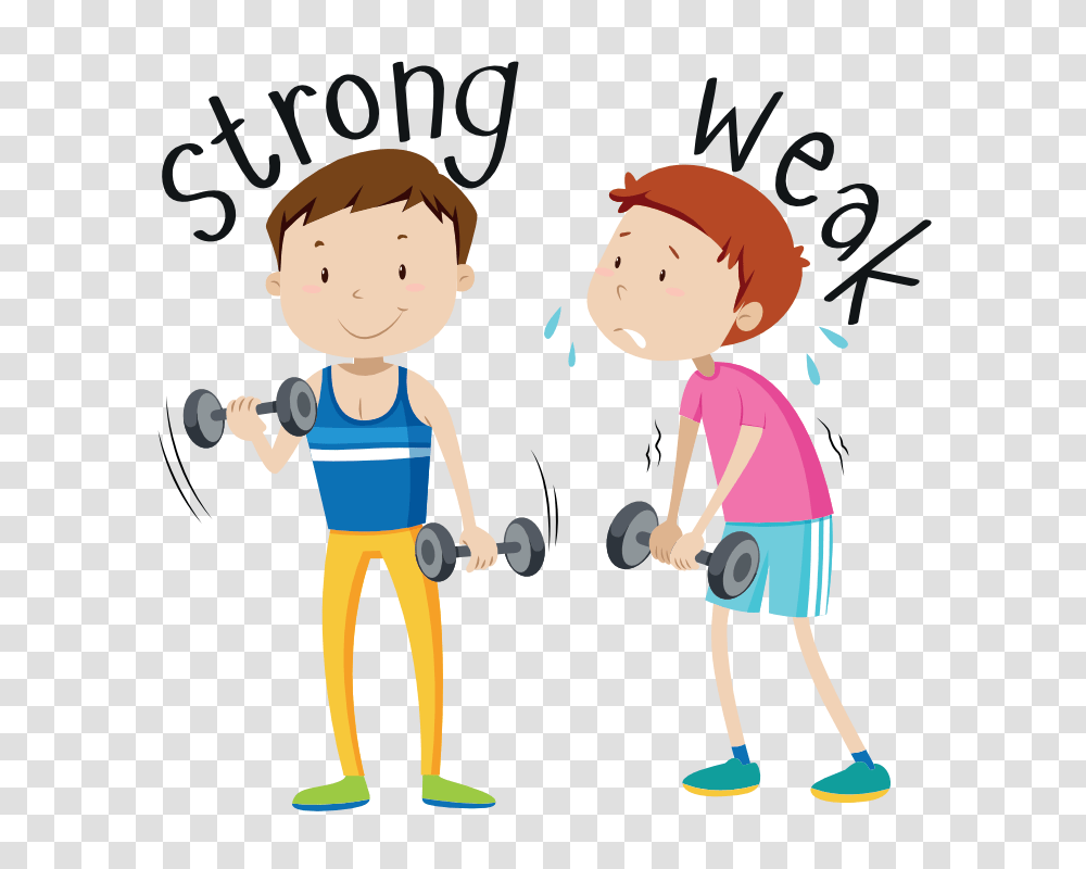 Strong And Weak Strong And Weak Images, Person, Working Out, Sport, Fitness Transparent Png