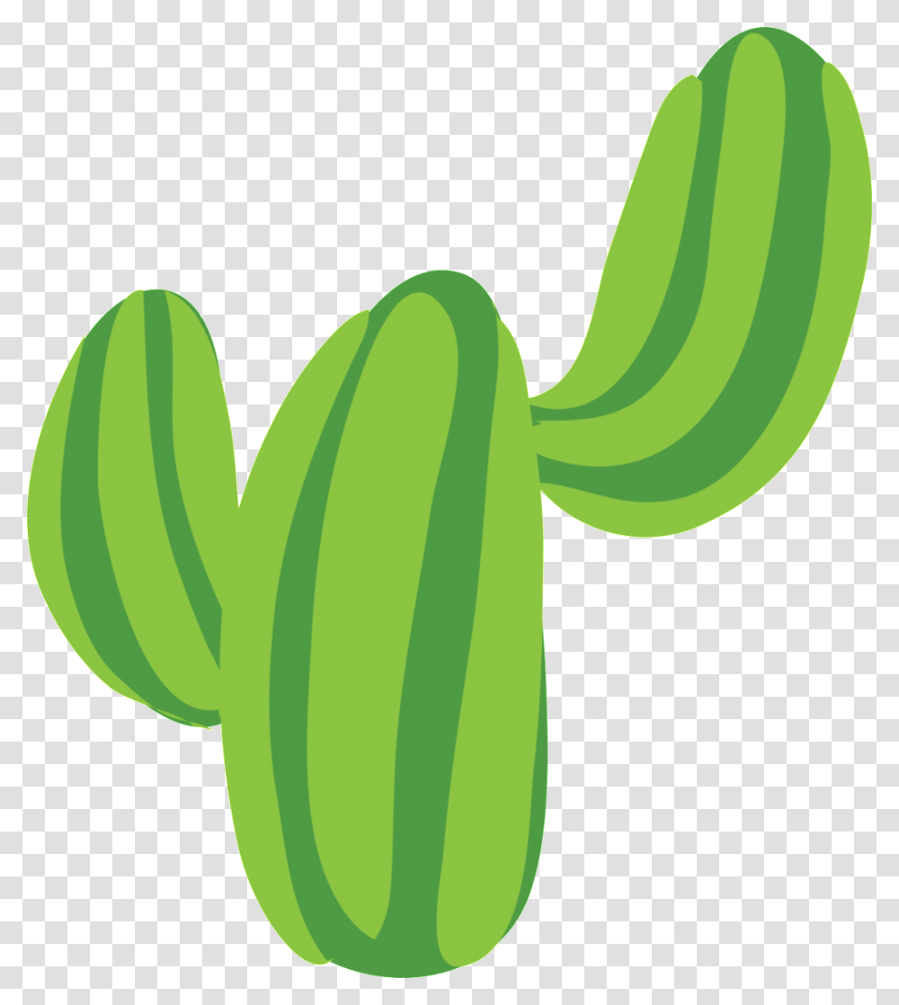 Strong Cactus Cute Plant Free Download, Green, Banana, Fruit, Food Transparent Png
