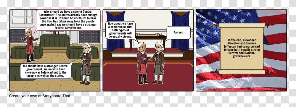 Strong Federal Government Alexander Hamilton And Thomas Jefferson Comics, Person, People, Book Transparent Png
