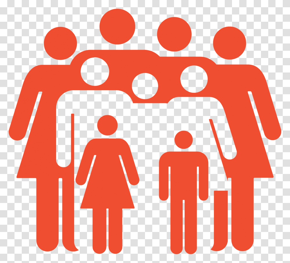 Strong Individuals And Families Red Cmyk, Logo, Hand Transparent Png