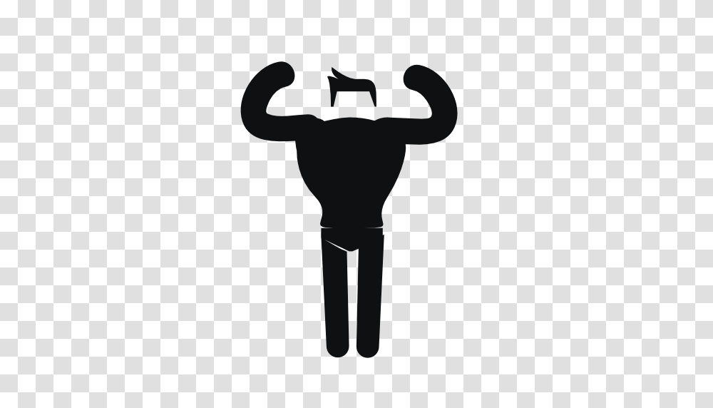 Strong Muscular Man Image Royalty Free Stock Images, Silhouette, Person, Stencil, Face Transparent Png