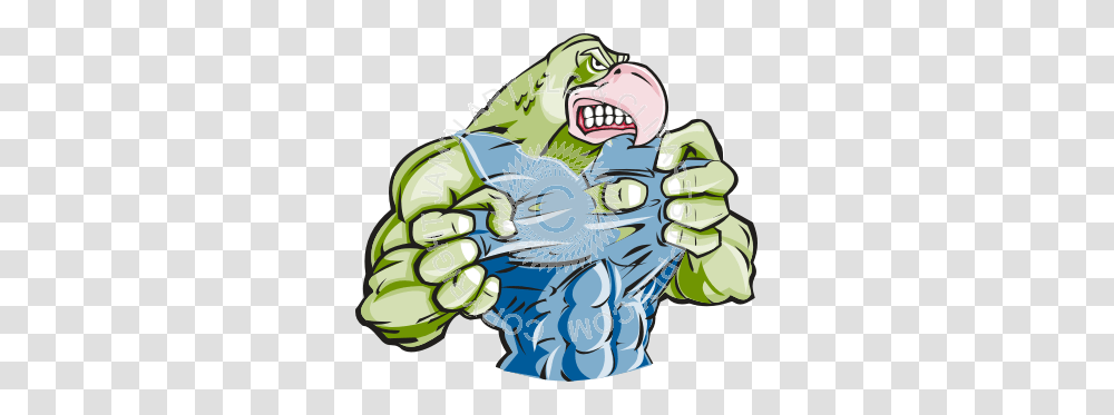 Strong Parrot Man With Hands, Fist, Toothpaste Transparent Png