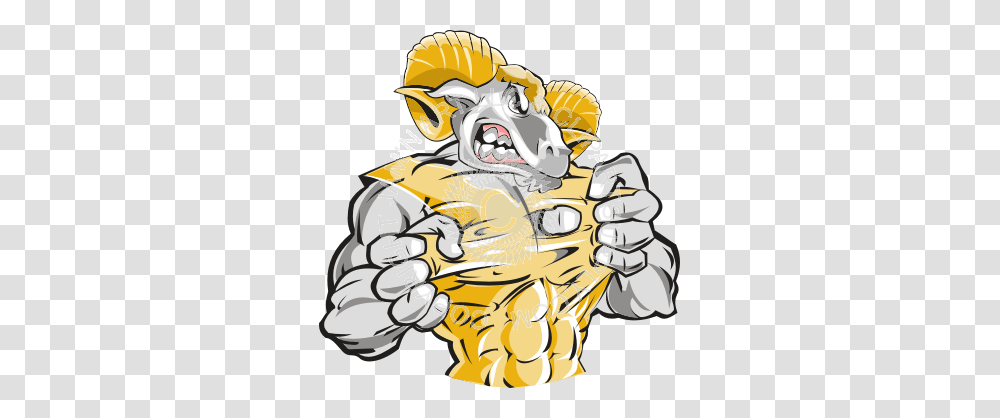 Strong Ram Man With Hands, Helmet, Plant Transparent Png
