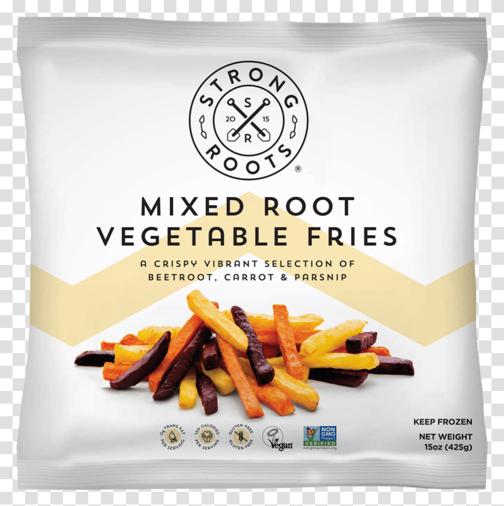 Strong Roots Vegetable Fries, Advertisement, Food, Poster, Flyer Transparent Png
