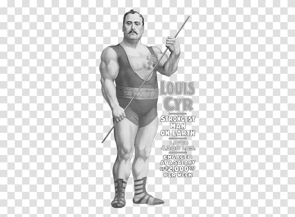 Strongest Man On Earth Vintage Strongman, Person, Human, Advertisement, Poster Transparent Png