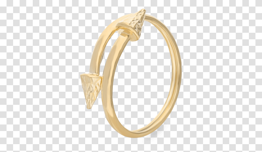 Struck Arrow Spiral Ring Yellow Gold Body Jewelry, Accessories, Accessory, Cuff, Bracelet Transparent Png