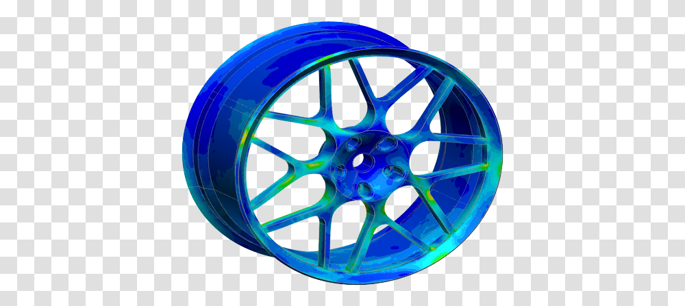 Structural Analysis Of A Car Wheel Under Static Load Circle, Machine, Spoke, Alloy Wheel, Tire Transparent Png