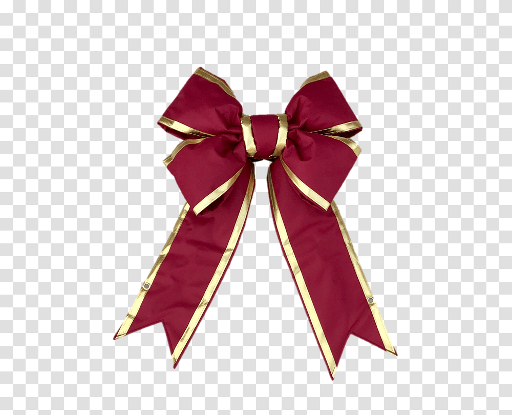 Structural Bow Burgundy With Gold Trim, Sash, Velvet, Gift Transparent Png