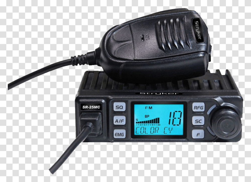 Strykerradios 25mc 10 Meter Radio With Microphone On Stryker Sr, Camera, Electronics, Gun, Weapon Transparent Png