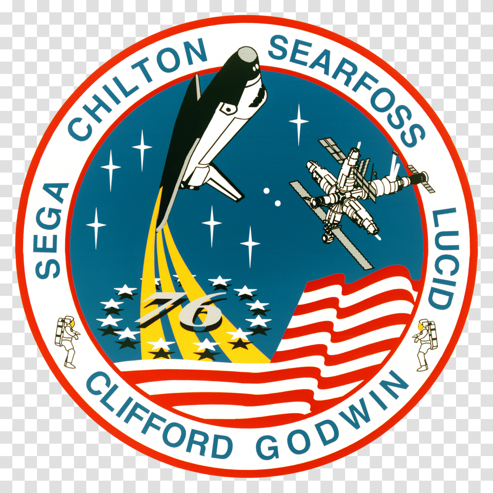 Sts 76 Patch Space Shuttle Patches Transparent Png