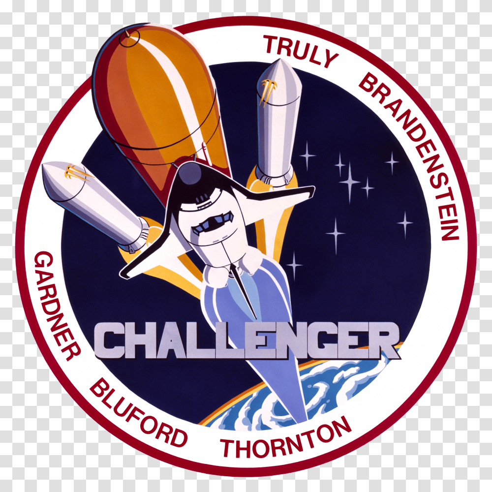 Sts 8 Patch Challenger Nasa Transparent Png