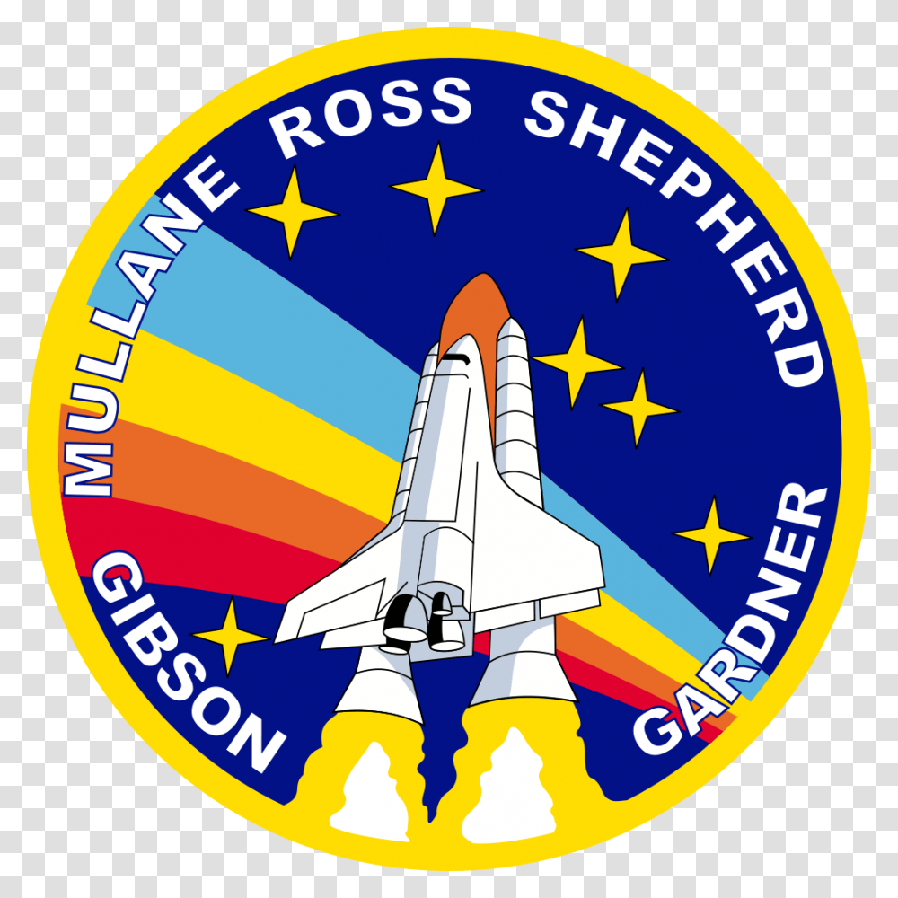 Sts Patch, Spaceship, Aircraft, Vehicle, Transportation Transparent Png