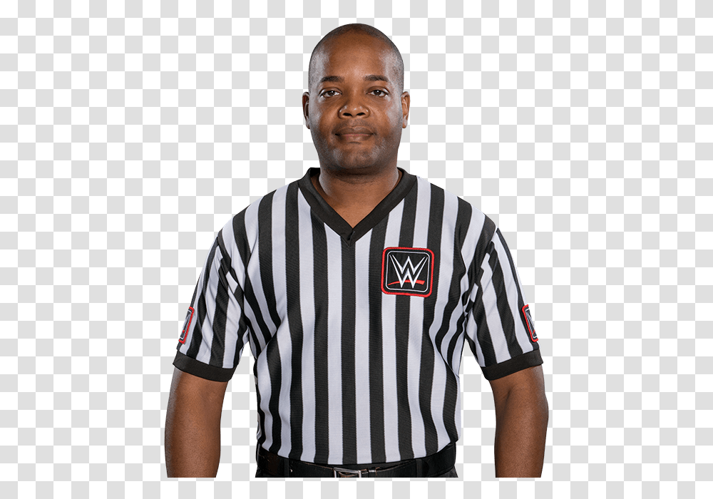 Stub Wwe Referee Shirt, Apparel, Person, Human Transparent Png