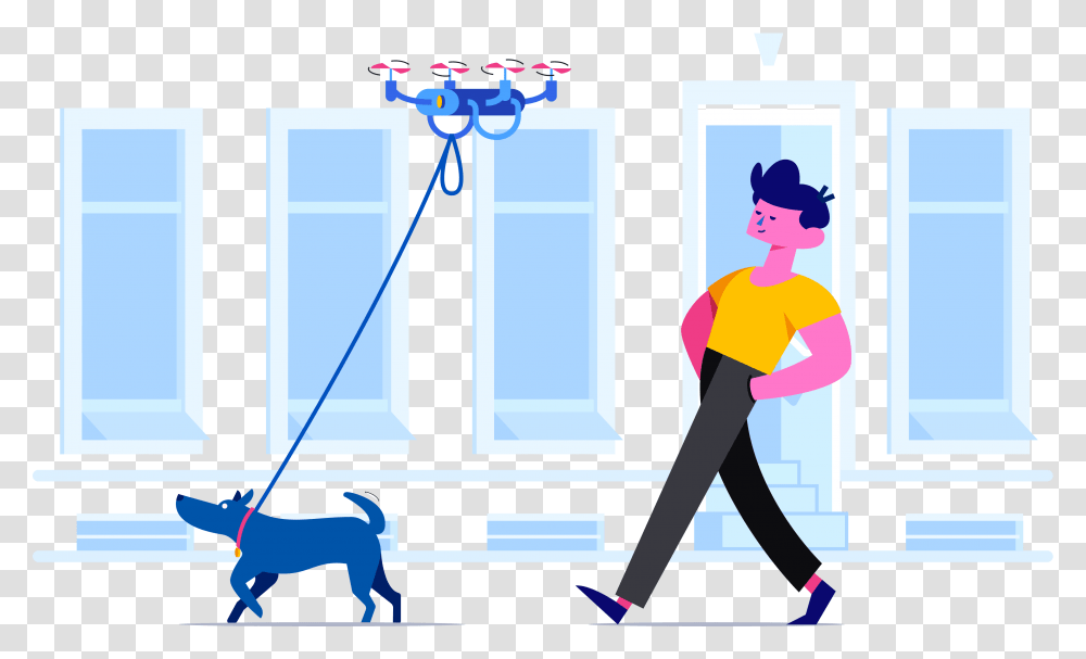 Stubborn Illustrations, Person, Cleaning, Dog Transparent Png