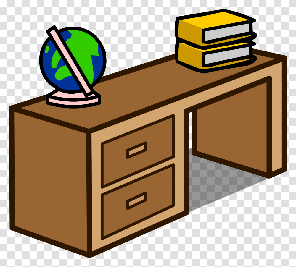 Student Desk Change Clipart, Furniture, Table, Drawer, Tabletop Transparent Png