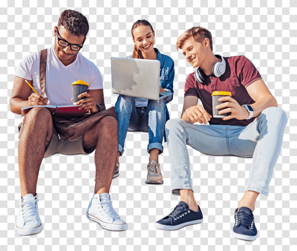 Student Group Clipart Cut Out People Working, Person, Sitting, Dating Transparent Png