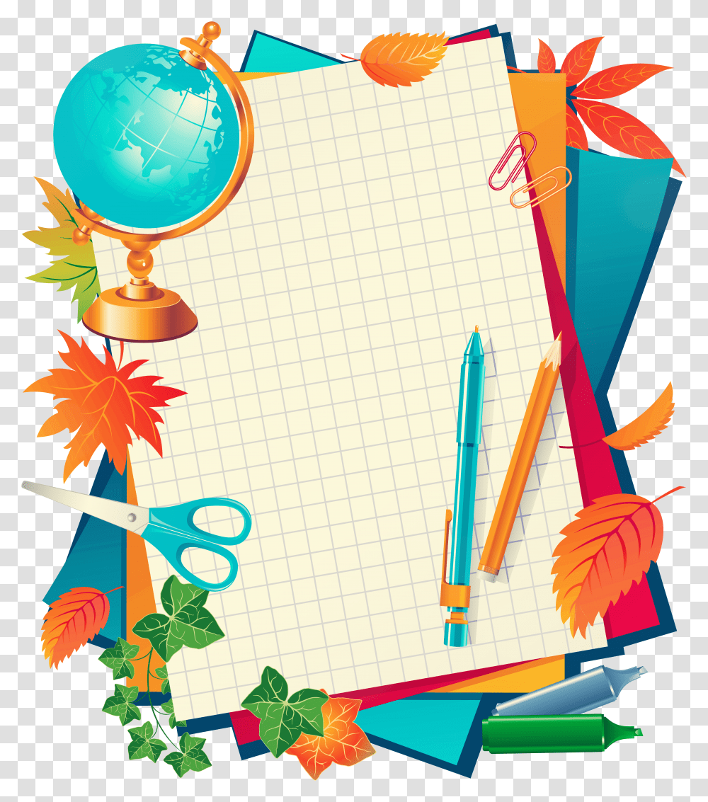 Student Paper School Clip Art Border Design For Teachers Day, Astronomy, Outer Space, Universe, Planet Transparent Png