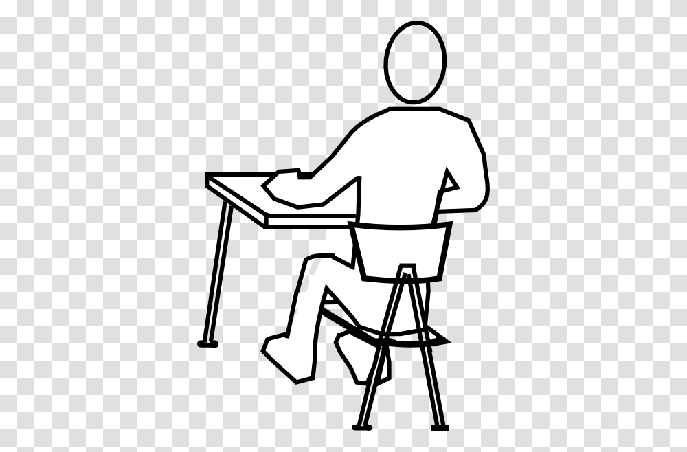 Student Paying Attention Clip Art Pay Attention In Class Clipart, Chair, Furniture, Standing, Sitting Transparent Png