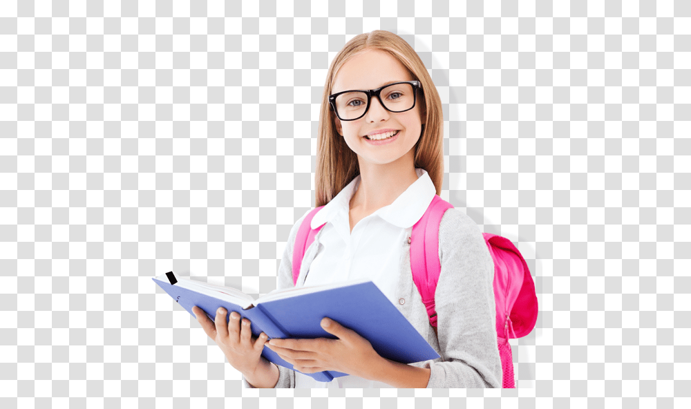 Student, Person, Glasses, Accessories, Female Transparent Png