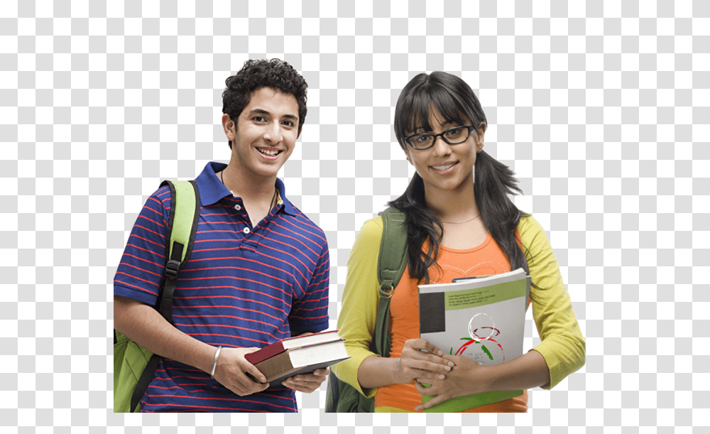 Student, Person, Glasses, Book, Carton Transparent Png