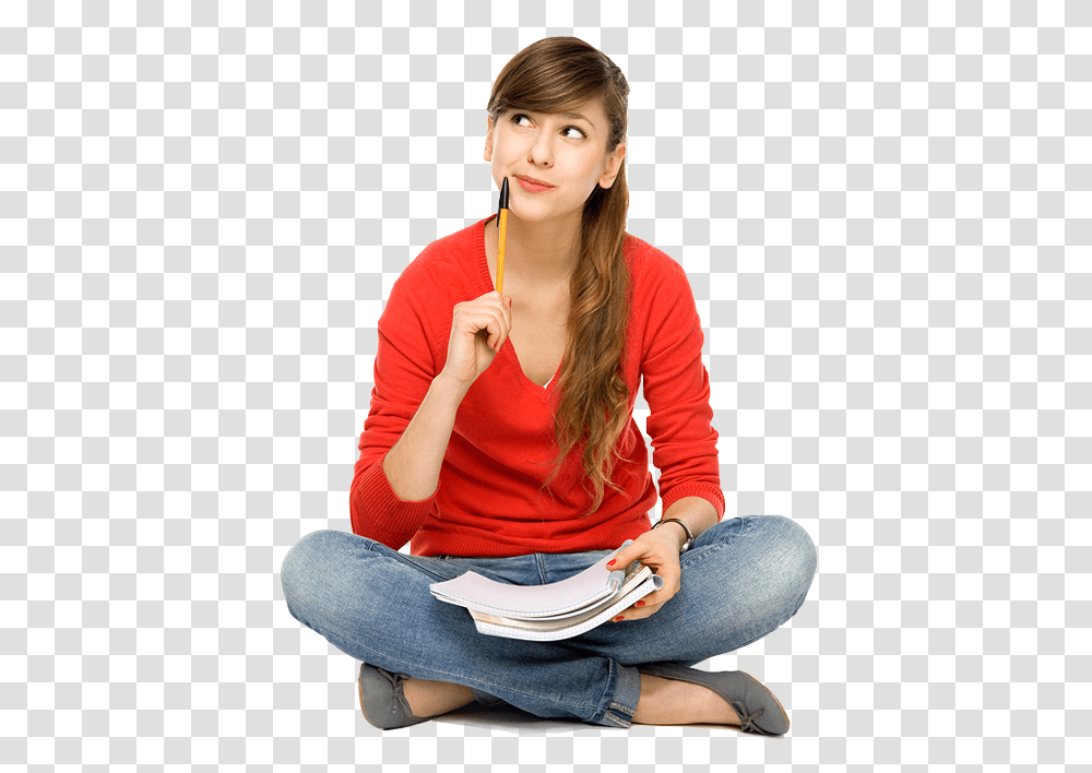 Student, Person, Human, Sitting, Female Transparent Png