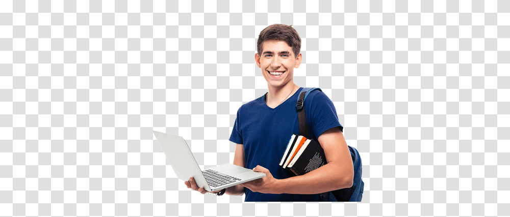 Student, Person, Laptop, Pc, Electronics Transparent Png