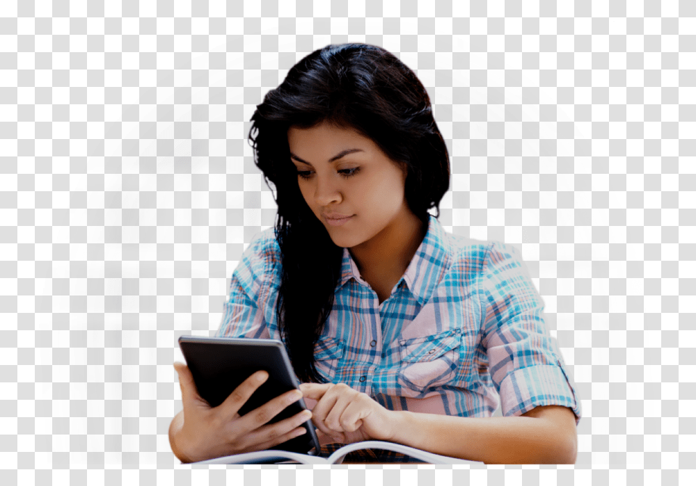 Student, Person, Mobile Phone, Electronics, Reading Transparent Png